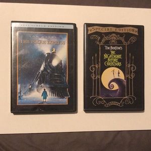 2 Holiday DVD Sets - The Polar Express + Nightmare Before Christmas